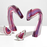 Rare Harvey Littleton 4-Piece Studio Art Glass Sculpture - Sold for $25,000 on 10-10-2020 (Lot 140).jpg